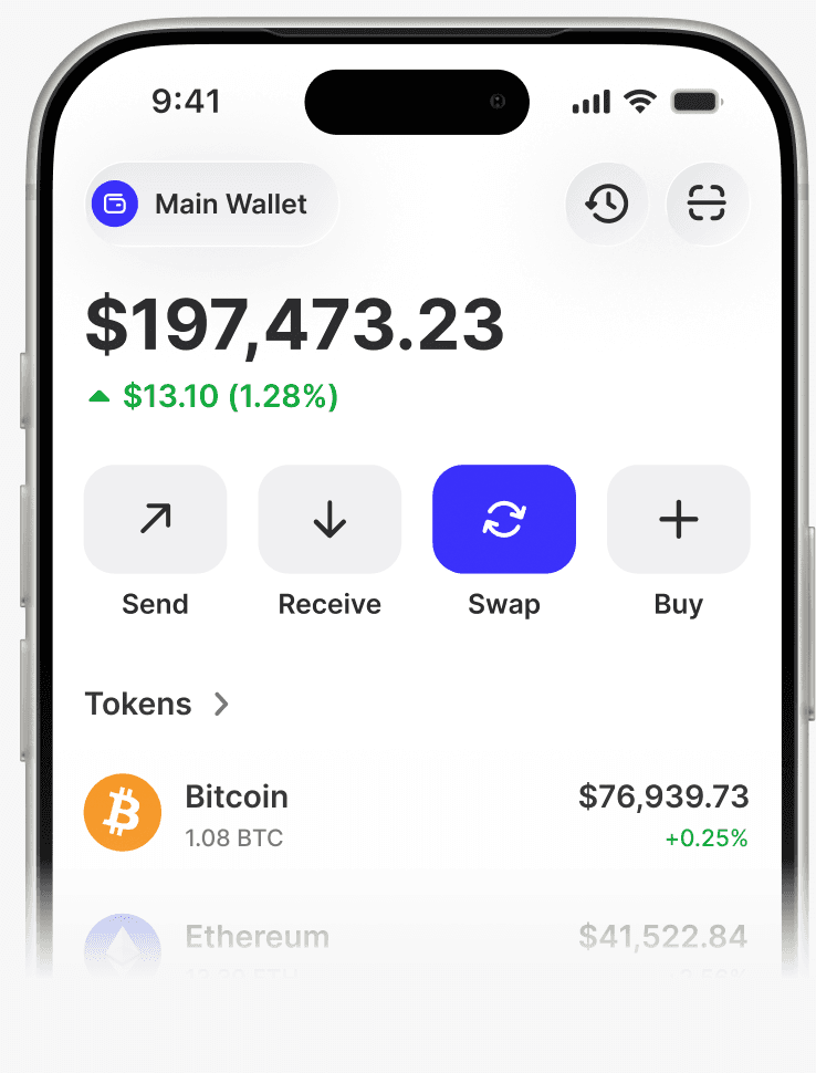 Trust Wallet app on iPhone