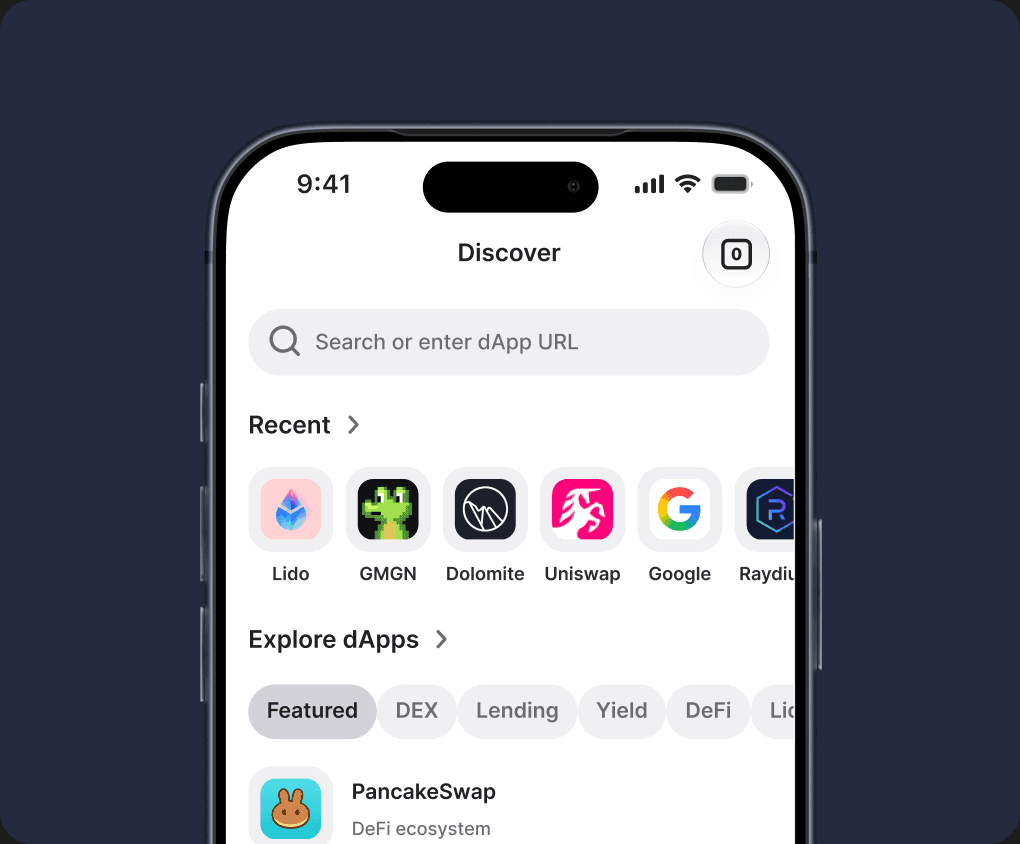 Descobre dApps — Trust Wallet