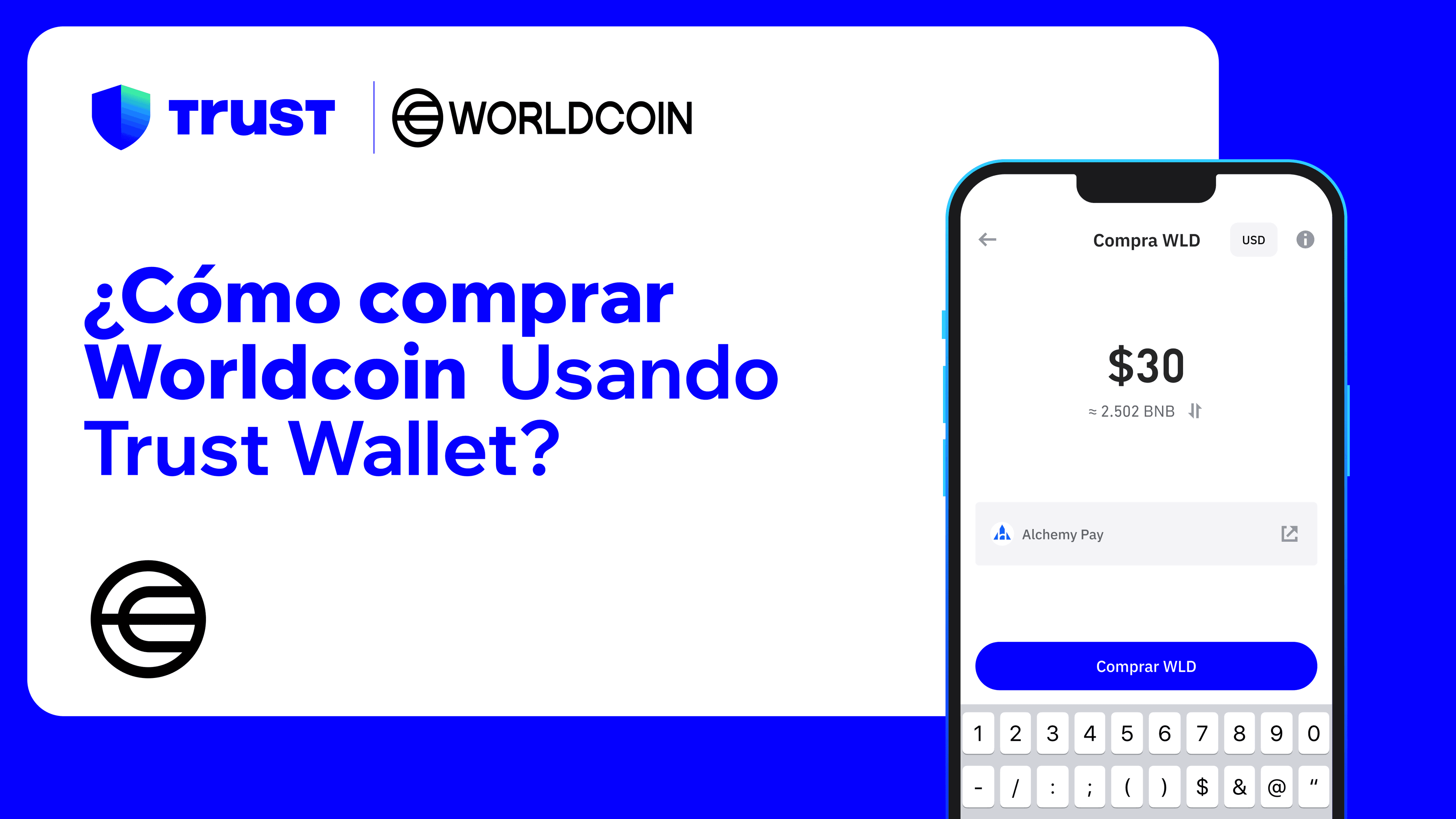 Cómo comprar Worldcoin (WLD) usando Trust Wallet?