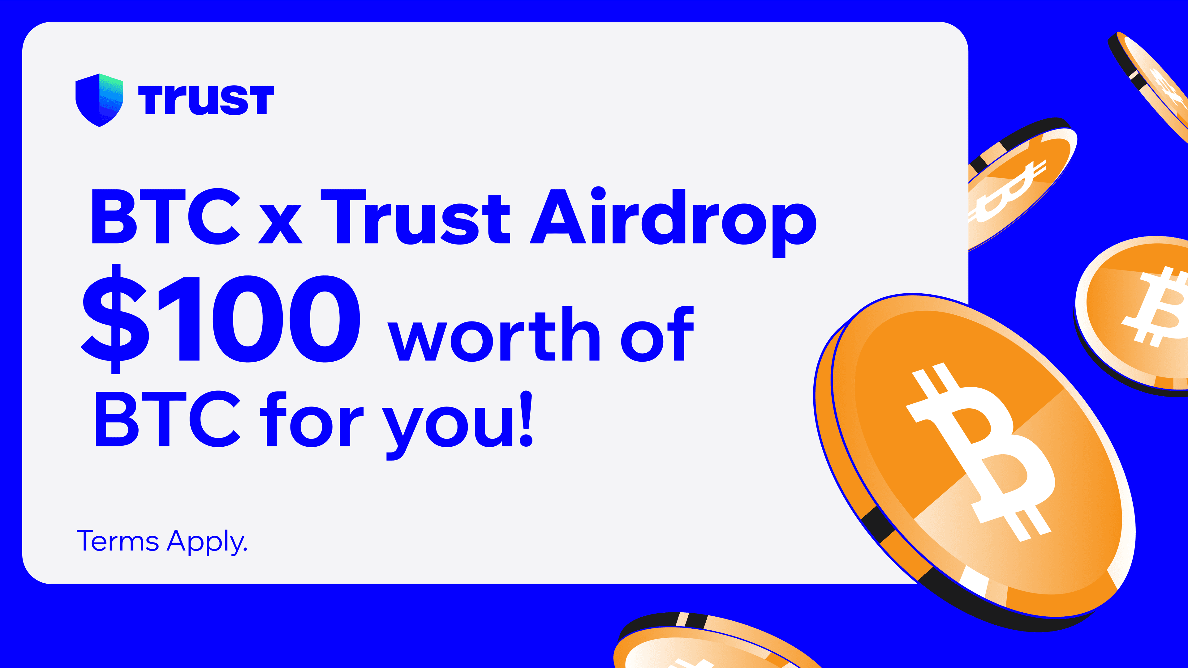 BTC x Trust Airdrop for Africa