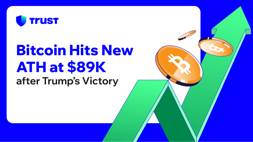 Bitcoin Hits New ATH at $89K after Trump's Victory