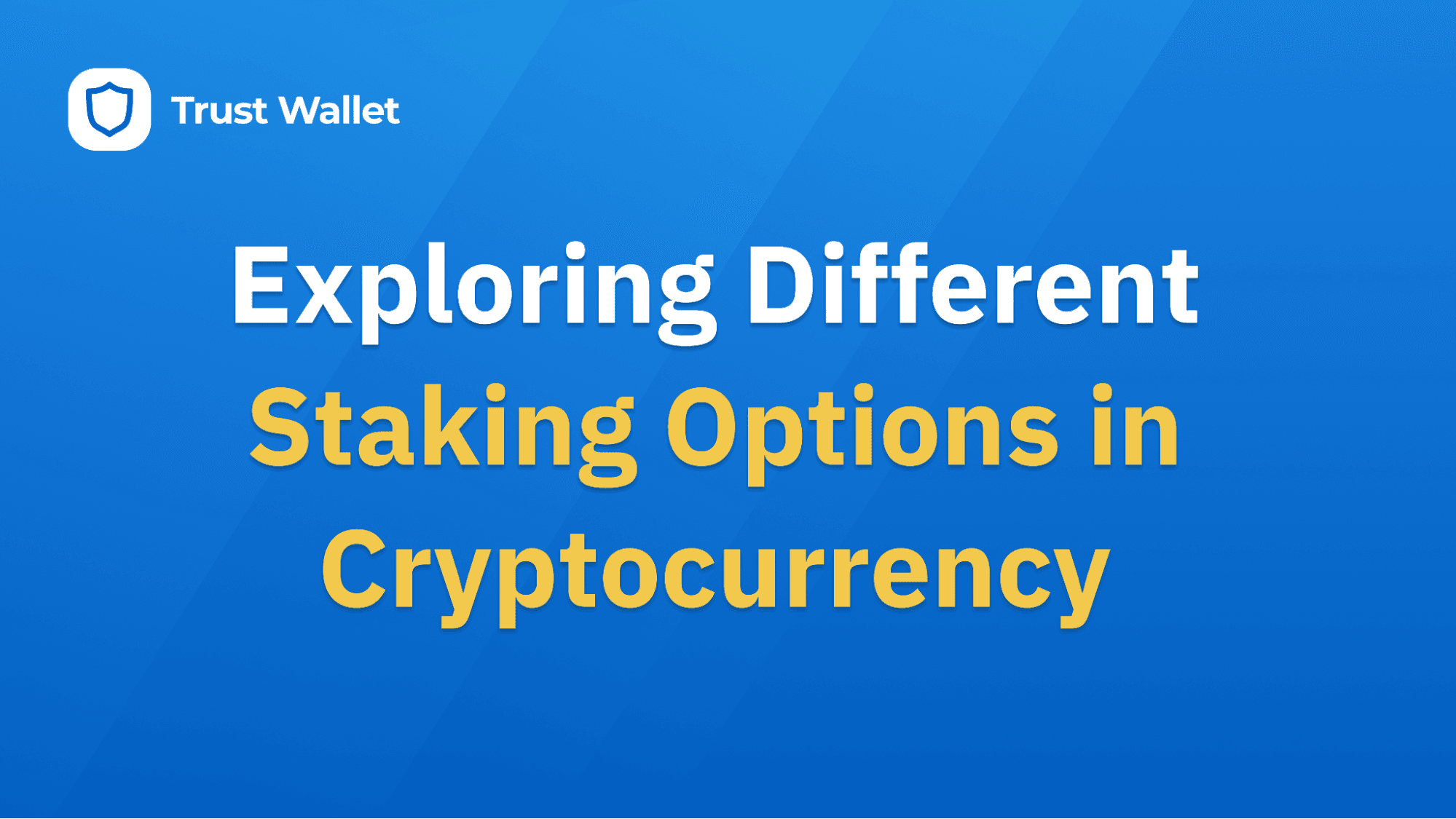 Exploring Different Staking Options in Cryptocurrency Trust