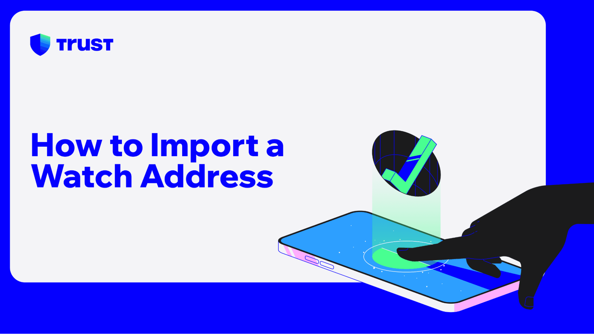 How to Import a Watch Address