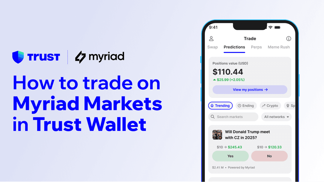 How to trade on Myriad Markets in Trust Wallet?