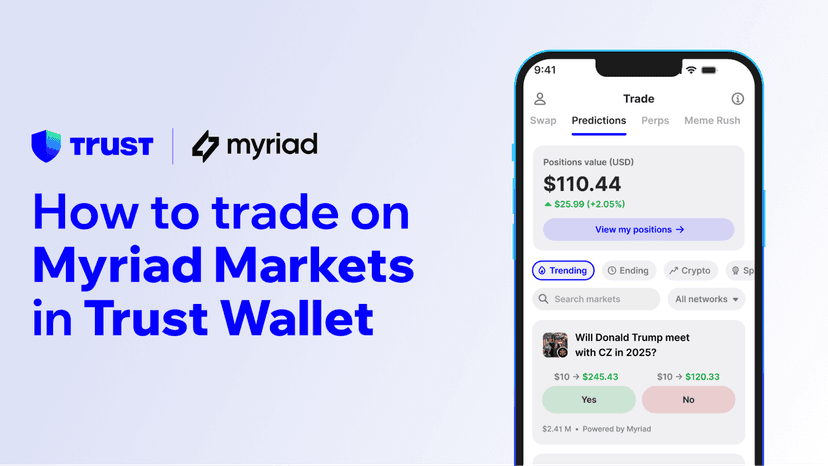 How to trade on Myriad Markets in Trust Wallet?