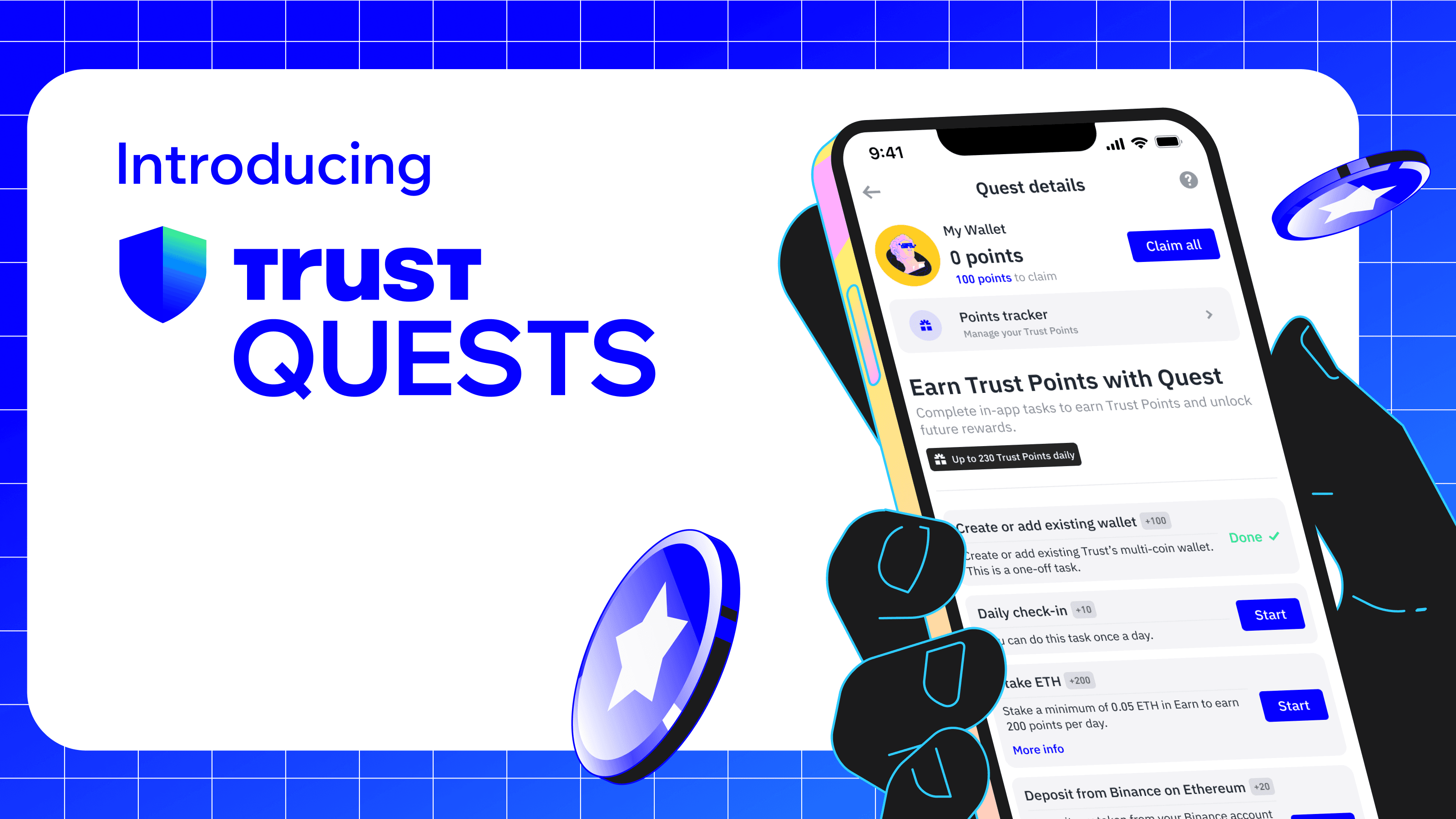 Introducing Trust Wallet Quests: Earn Rewards for Exploring Web3