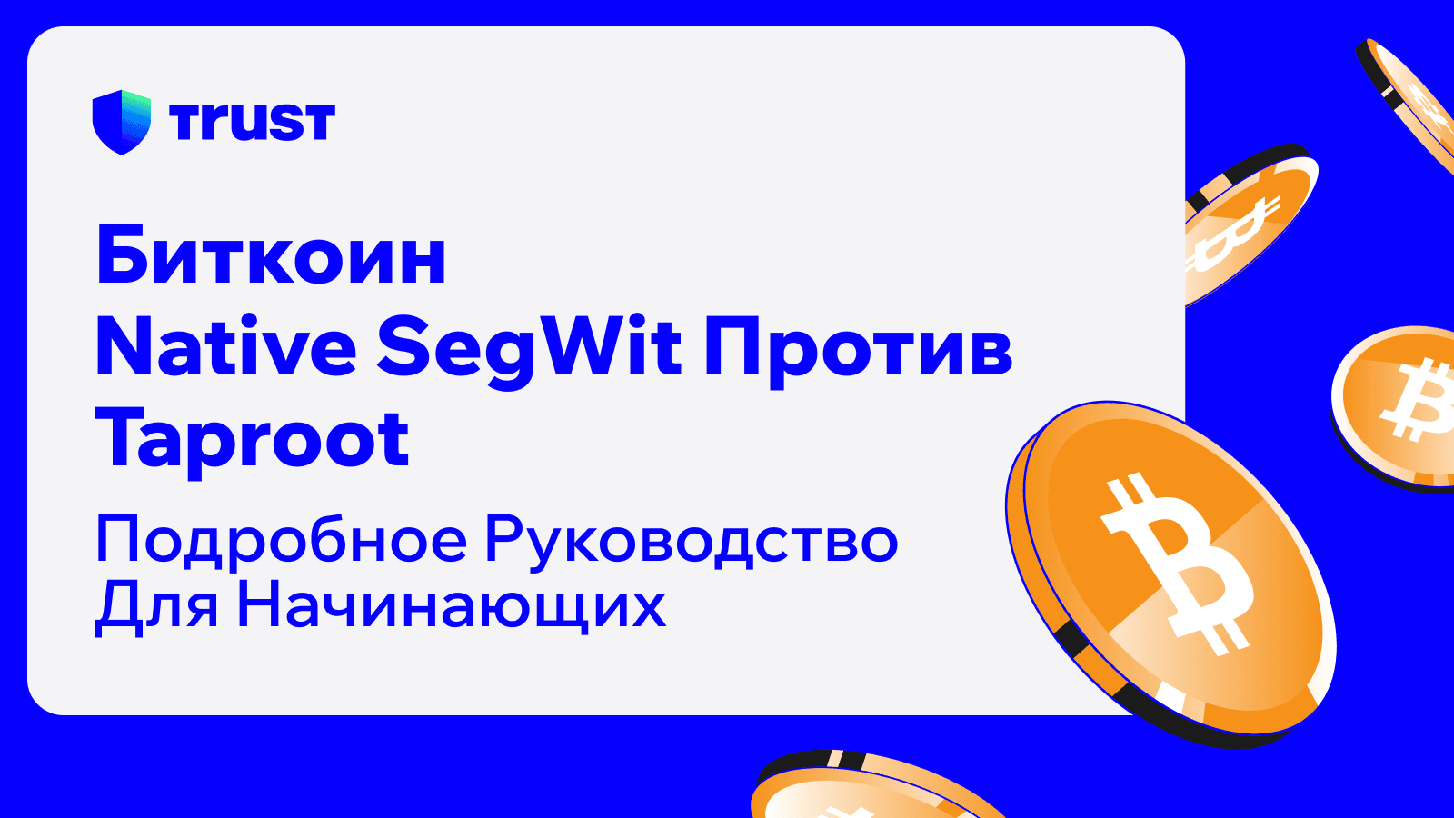 Биткоин - Native SegWit против Taproot: Подробное руководство для начинающих