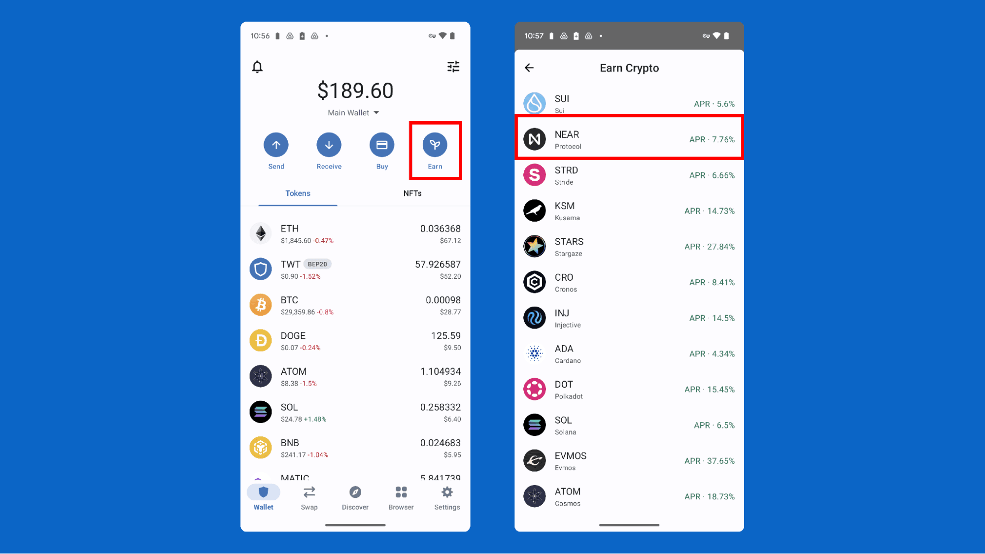 How to Stake NEAR and Earn Rewards Using Trust Wallet Trust