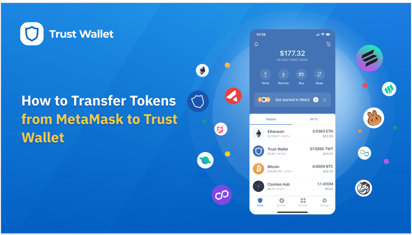 How to Transfer Tokens from MetaMask to Trust Wallet