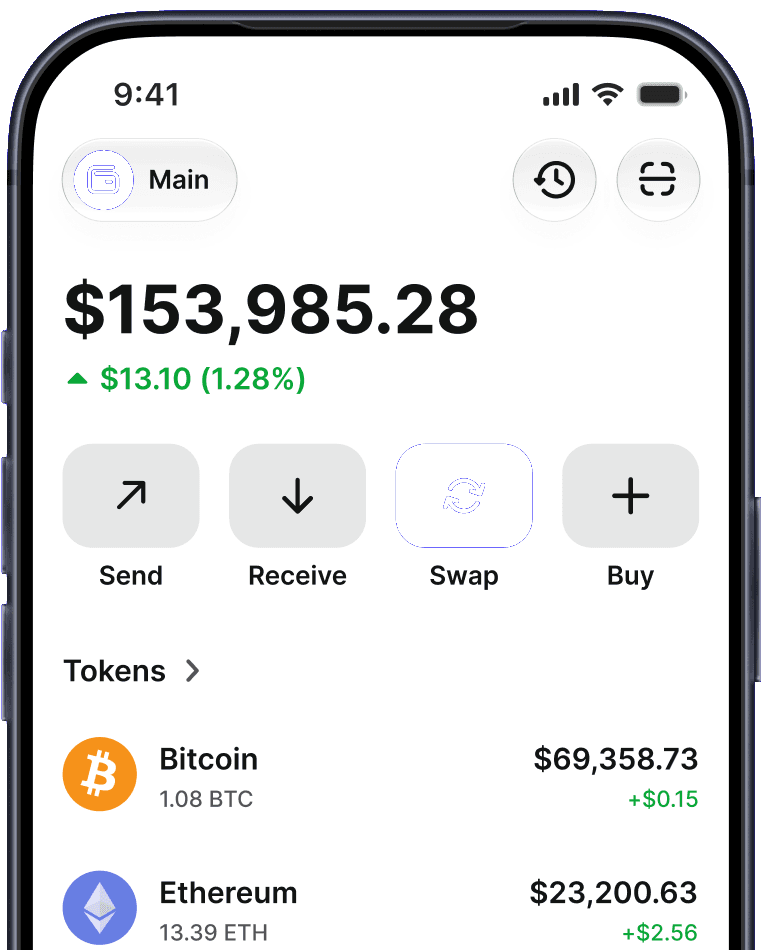Trust Wallet app on iPhone