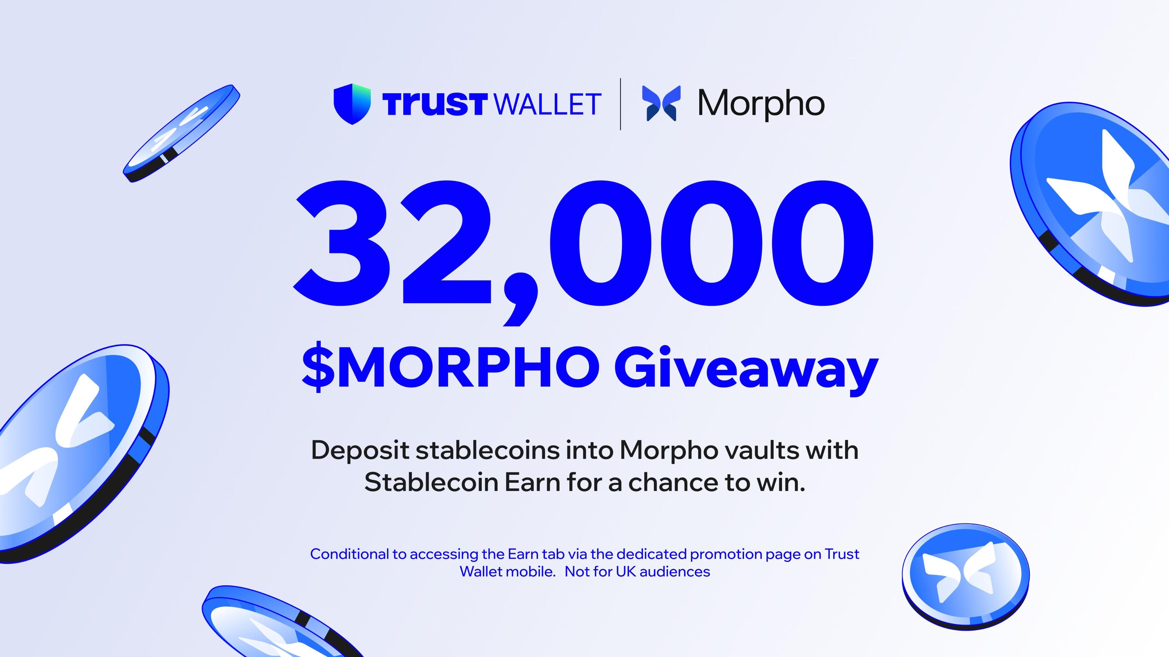 Deposit Stablecoins in Morpho Vaults, Win a Share of 32,000 $MORPHO
