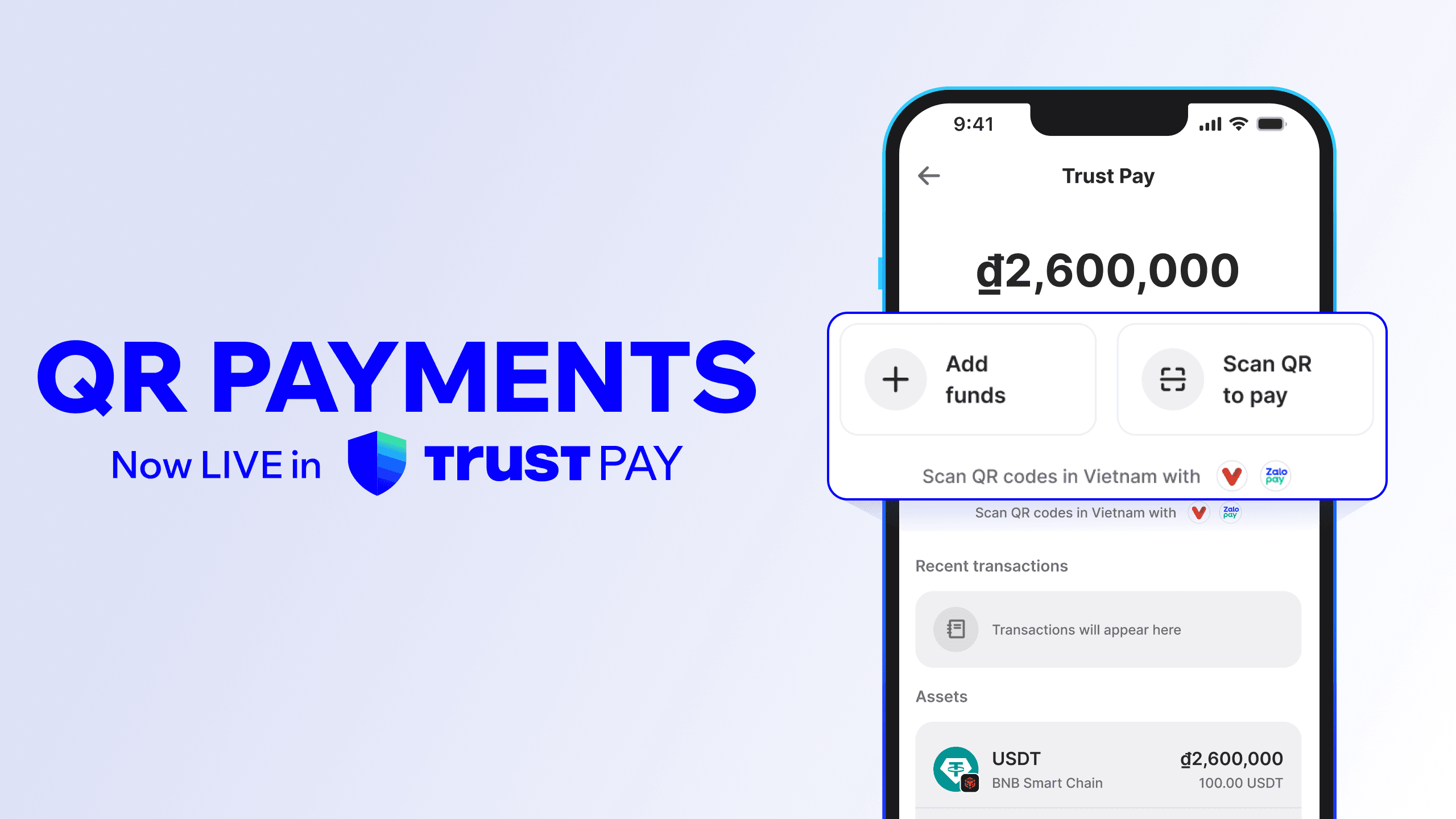 Giới thiệu QR Payments: Sử dụng tài sản số để thanh toán qua mã QR trên Trust Wallet
