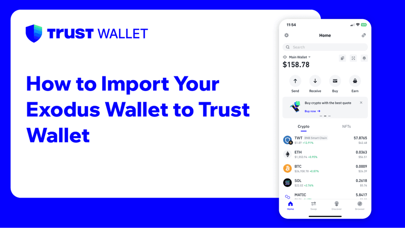 How to Import Your Exodus Wallet to Trust Wallet