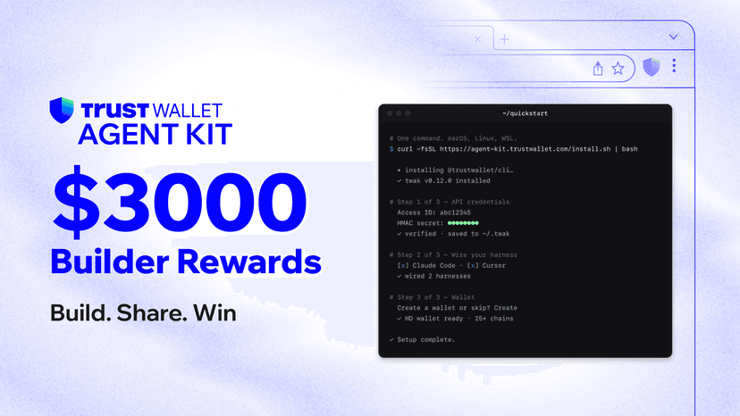 Show What You've Built, Win The Trust Wallet Agent Kit Builder Rewards