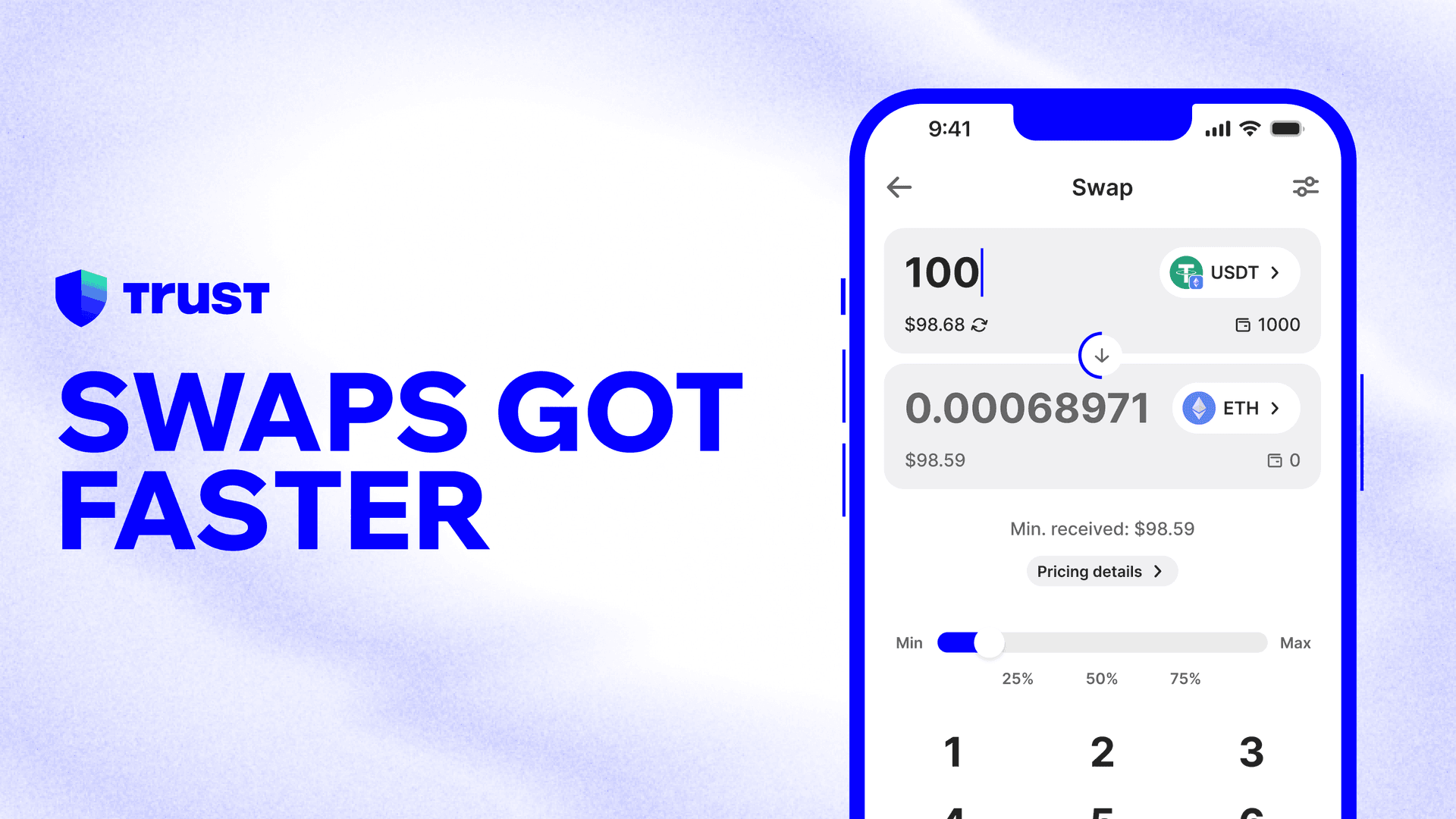 直接通过移动端 App 和 Chrome 扩展程序兑换加密货币 | Trust Wallet